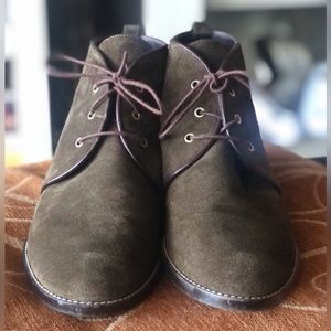 STUART WEITZMAN Suede Wedge-heeled Booties